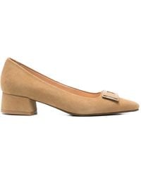 SERGIO MORETTI FIRENZE - Buckle-Detail Suede Pumps - Lyst