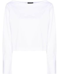 Theory - Blouse Met Boothals - Lyst