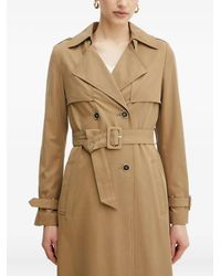 Guess - Maya Belted Double-Breasted Trench Coat - Lyst