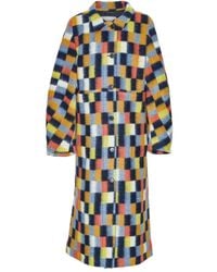 Henrik Vibskov - Square-Motif Single-Breasted Coat - Lyst