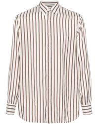 Lardini - Striped Silk Shirt - Lyst