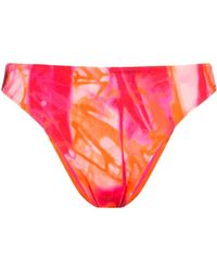 Versace - Slip bikini con fantasia tie-dye - Lyst