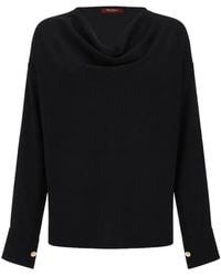 Max Mara - Cowl-Neck Button-Cuff Blouse - Lyst