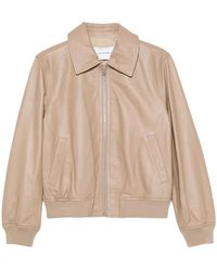 Yves Salomon - Zip-Up Leather Jacket - Lyst