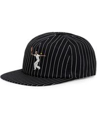 Lacoste - Pinstripe-Pattern Embroidered-Motif Cap - Lyst