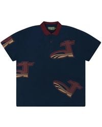 DENIM TEARS - Graphic-Print Polo Shirt - Lyst
