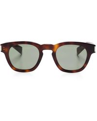 Saint Laurent - Tortoiseshell-Pattern Sunglasses - Lyst