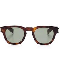 Saint Laurent - Tortoiseshell-Pattern Sunglasses - Lyst