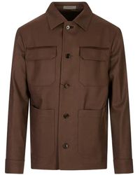 Corneliani - Button-Up Multi-Pocket Jacket - Lyst