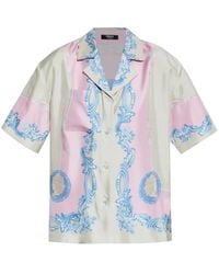 Versace - Zijden Shirt Met Medusa Print - Lyst