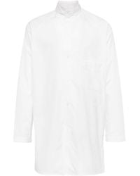 Yohji Yamamoto - Mock-neck Cotton Shirt - Lyst