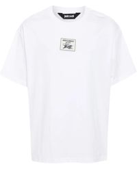Just Cavalli - Logo-Patch Cotton T-Shirt - Lyst