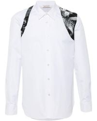 Alexander McQueen - Harness Wax Flower-Print Shirt - Lyst