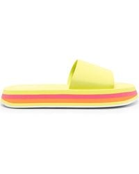 MSGM - Sandali Slides Con Suola Piatta - Lyst
