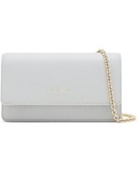 Emporio Armani - Chain-Strap Leather Clutch Bag - Lyst