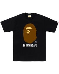 A Bathing Ape - T-shirt Met Logoprint - Lyst