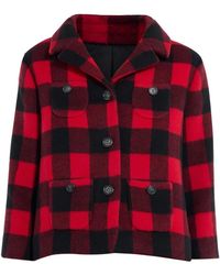 N°21 - Check-Pattern Patch-Pocket Jacket - Lyst