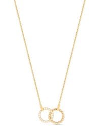 Officina Bernardi - 18Kt Moon Eden Diamond Necklace - Lyst