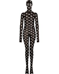 Dolce & Gabbana - Logo-print Hooded Jumpsuit - Lyst