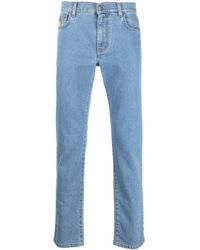 Moschino - Slim Jeans With Logo - Lyst