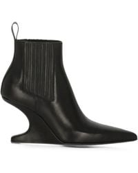 Rick Owens - Cantilever Leather Heeled Chelsea Boots - Lyst