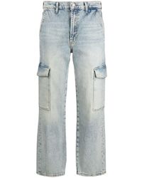 7 For All Mankind - Logan Mid-rise Straight-leg Jeans - Lyst