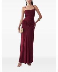 BWLDR - Sofia Ruched Square-Neck Maxi Dress - Lyst