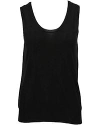 Isaia - Sleeveless Knit Top - Lyst