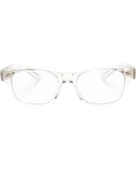 Oliver Peoples - Lunettes De Vue À Monture Rectangulaire - Lyst
