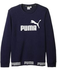 PUMA - Amplified Crew-Neck Logo T-Shirt - Lyst