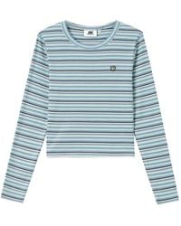 Chocoolate - Striped Ribbed-Knit Long-Sleeve T-Shirt - Lyst