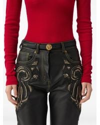 Versace - Ceinture En Cuir 2 Cm - Lyst