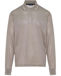 Paul & Shark - Long-Sleeve Tipped Polo Shirt - Lyst