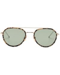 Thom Browne - Pilot-Frame Sunglasses - Lyst