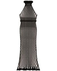 Givenchy - Abito Lungo Con Scollo All'Americana - Lyst