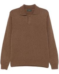 Zanone - Virgin Wool Polo Shirt - Lyst