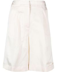 Peserico - High-waisted Tailored Shorts - Lyst