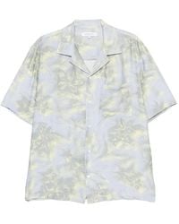 Maison Kitsuné - Floral-Print Short-Sleeve Shirt - Lyst