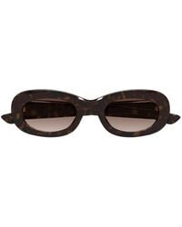 McQueen - Oval-Frame Sunglasses - Lyst