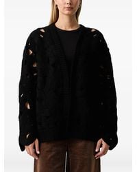 Fracomina - Cut-Out Chunky-Knit Cardigan - Lyst
