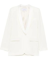 Manuel Ritz - Satin-Trim Shawl-Lapel Jacket - Lyst