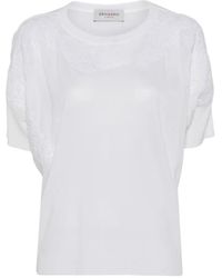 ERMANNO FIRENZE - T-Shirt En Dentelle - Lyst