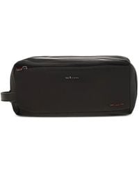 Kiton - Leren Toilettas Met Ritssluiting - Lyst