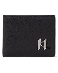 Karl Lagerfeld - K/plak Bi-fold Leather Wallet - Lyst