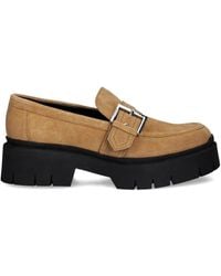 HUGO - Mocassins En Daim - Lyst