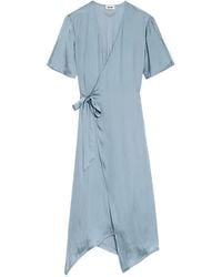 Zadig & Voltaire - Reforme Satin Wrap Dress - Lyst