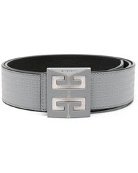 Givenchy - 4g-embossed Leather Belt - Lyst