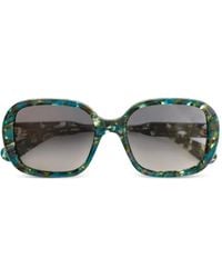 Chloé - Patterned Square-Frame Sunglasses - Lyst