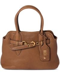 Miu Miu - Aventure Leather Shoulder Bag - Lyst