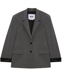 MSGM - Einreihiges Sakko - Lyst